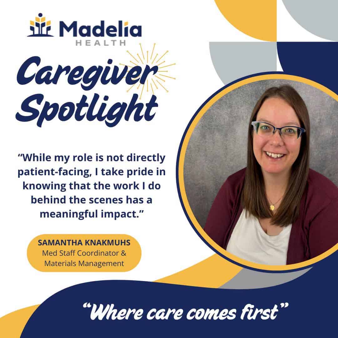 Caregiver Spotlight Sam - Madelia Health
