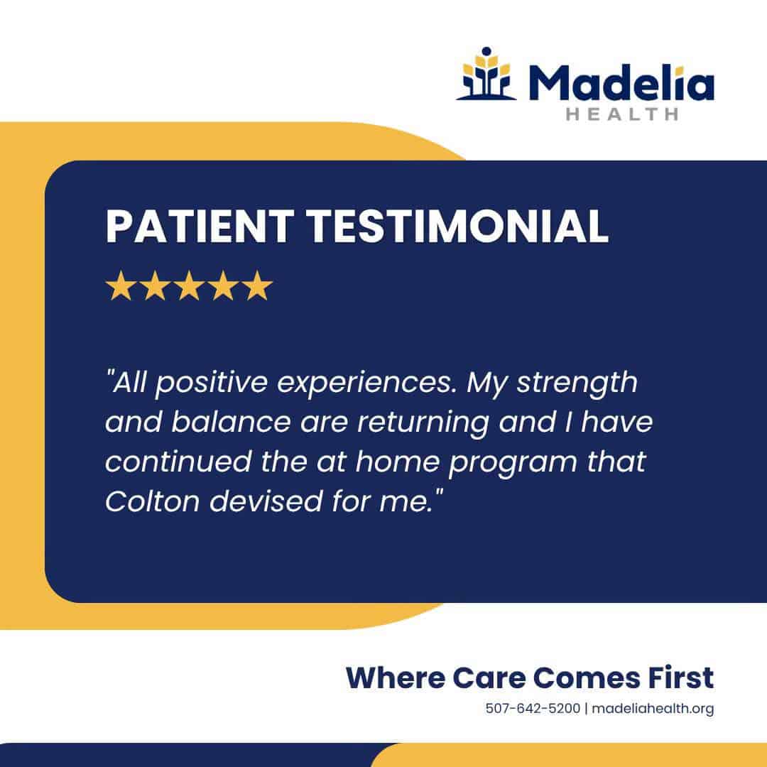 Testimonial 3 - Madelia Health