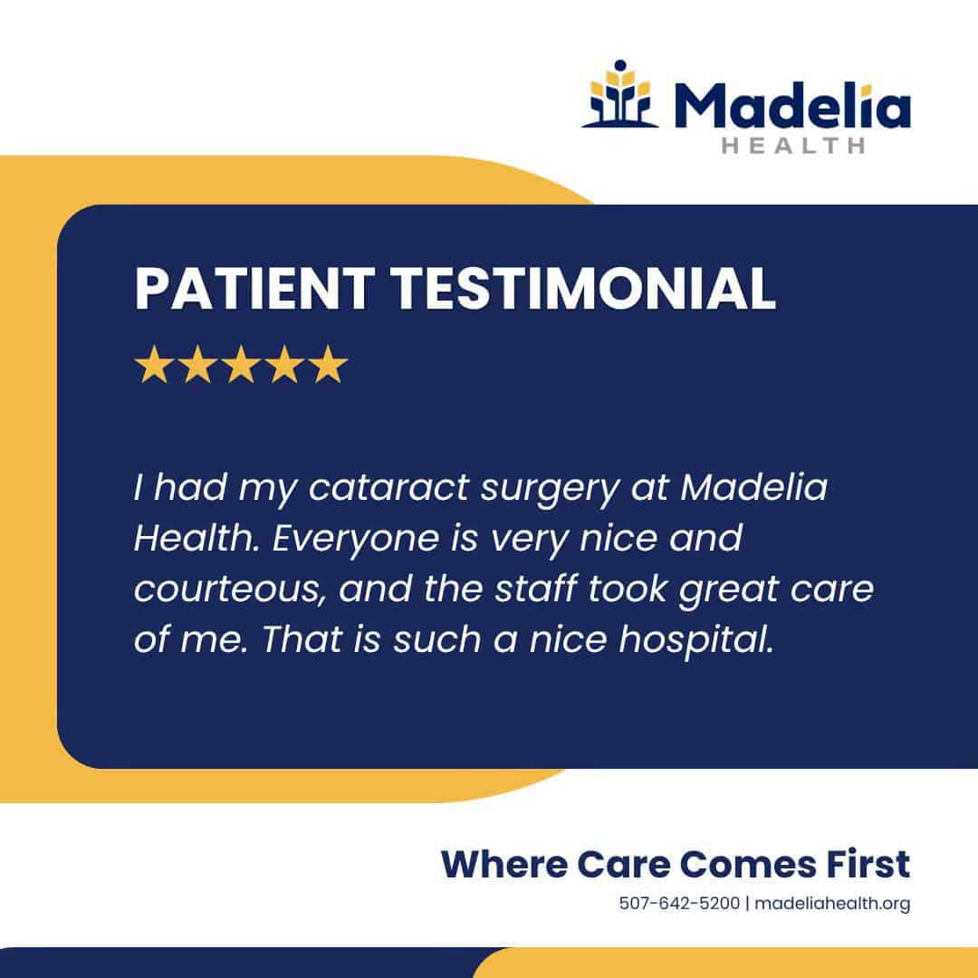 Testimonial 5 - Madelia Health