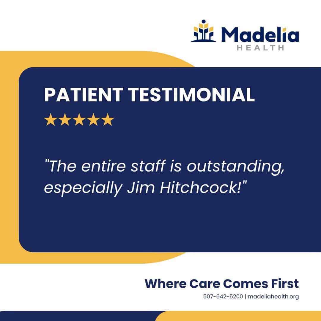 Testimonial - Madelia Health